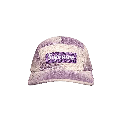 Pre-owned Supreme Spray Canvas Camp Cap 'purple'