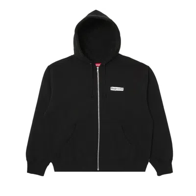 Pre-owned Supreme Spread Zip Up Hooded Sweatshirt 'black'