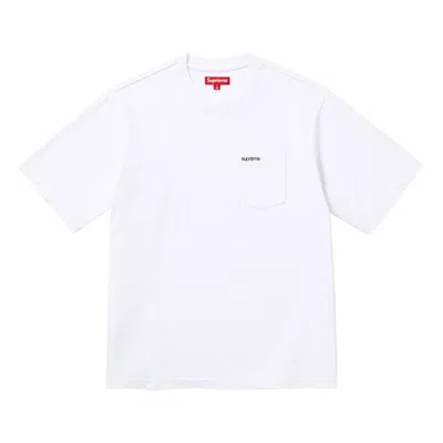 Supreme S/s Pocket T-shirt 'white'
