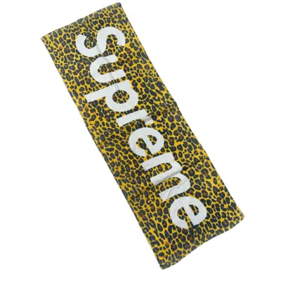 Pre-owned Supreme Ss09 Leopard Box Logo Towel
