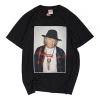 Supreme Ss15 Neil Young Character Printing Short Sleeve Unisex Black