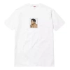 Supreme Ss16 Aliwarhol Tee White Muhammad Ali Character Printing Short Sleeve Unisex