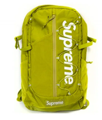 Pre-owned Supreme Ss17 Backpack In Acid Green