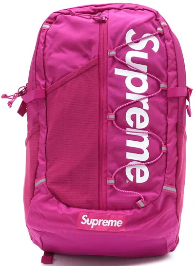Pre-owned Supreme Ss17 Backpack In Magenta