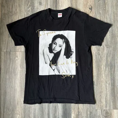 Pre-owned Supreme Ss17 Sade T Shirt In Black