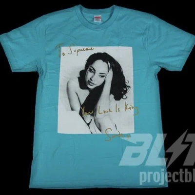 Pre-owned Supreme Ss17  Sade Tee T-shirt Teal Size M Medium 2017 In Blue
