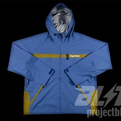 Pre-owned Supreme Ss17  Taped Seam Jacket Light Blue Size M Medium 2017