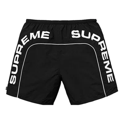 Supreme Ss18 Arc Logo Water Short Black Logo 'black White'