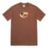 Supreme Ss18 Chicken Dinner Tee Brown Printing Short Sleeve Unisex In Brown