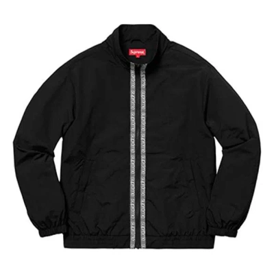 Supreme Ss18 Classic Taping Track Jacket Black