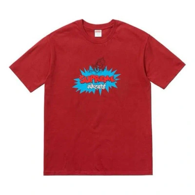 Supreme Ss18 Ganesha Tee Brick Thailand Short Sleeve Unisex Red