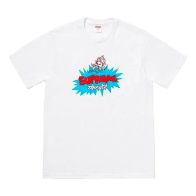 Supreme Ss18 Ganesha Tee White Thailand Printing Short Sleeve Unisex
