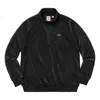 Supreme Ss18 Lacoste Velour Half-zip Track Top Black