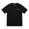 Supreme Ss18 Mesh Arc Logo Tee Black Logo Tee 'black White' In Black