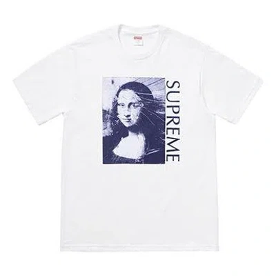 Supreme Ss18 Mona Lisa Tee White Printing Short Sleeve Unisex