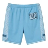 Supreme Ss18 Monogram Short Columbia Blue Us Dollar Embroidered Athleisure Casual Sports Shorts Unis