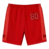 Supreme Ss18 Monogram Short Red Us Dollar Embroidered Athleisure Casual Sports Shorts Unisex