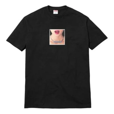 Supreme Ss18 Necklace Tee Black Printing Short Sleeve Unisex