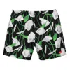 Supreme Ss18 Nylon Water Short Flowers Casual Shorts Unisex Black