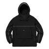 Supreme Ss18 Split Anorak Black Colorblock Hooded Interchange Jacket Unisex