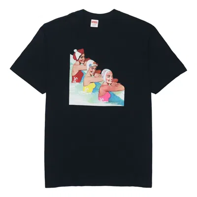 Supreme Ss18 Swimmers Tee Black Printing Short Sleeve Unisex
