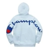 Supreme Ss18 X Champion Hooded Sweatshirt Light Blue Logo