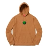 Supreme Ss19 Apple Hooded Sweatshirt Brown Logo