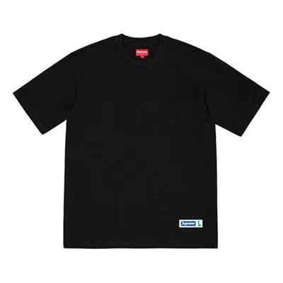Supreme Ss19 Athletic Label Tee Sports Short Sleeve Unisex Black