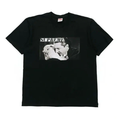 Supreme Ss19 Bela Lugosi Tee Vampire Printing Short Sleeve Unisex Black