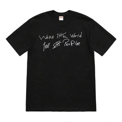 Supreme Ss19 Buju Banton Wake The World Tee In Black