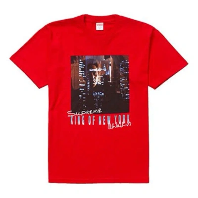 Supreme Ss19 Christopher Walken King Of New York Teered In Red
