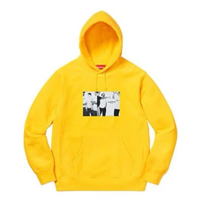 Supreme Ss19 Classic Ad Hooded Sweatshirt In Yellow