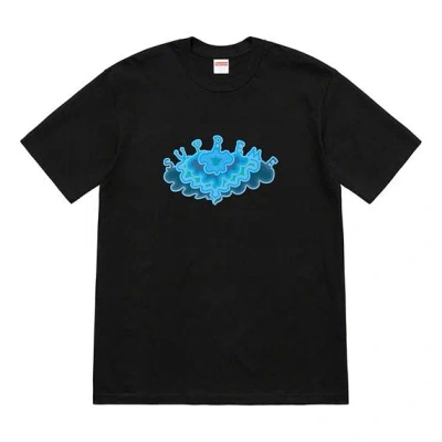 Supreme Ss19 Cloud Tee Clouds Pattern Short Sleeve Unisex Black