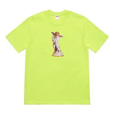 Supreme Ss19 Cupid Tee Neongreen Angel Printing Short Sleeve Unisex Red Green