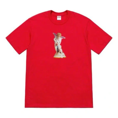 Supreme Ss19 Cupid Tee Red Angel Printing Short Sleeve Unisex