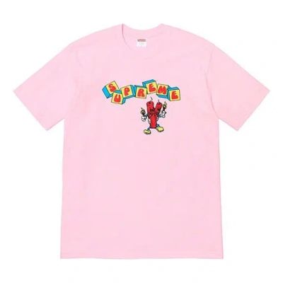 Supreme Ss19 Dynamite Tee Printing Short Sleeve Unisex Pink