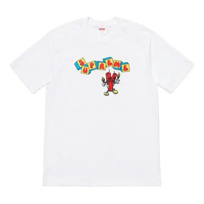 Supreme Ss19 Dynamite Tee Printing Short Sleeve Unisex White
