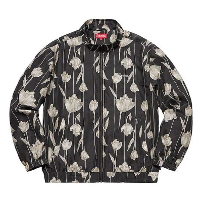 Supreme Ss19 Floral Silk Track Jacket Flowers Unisex Black