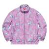 Supreme Ss19 Floral Silk Track Jacket Flowers Unisex Purple In Pink