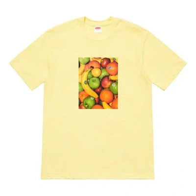 Supreme Ss19 Fruit Tee Pale Yellow