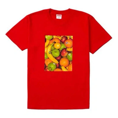 Supreme Ss19 Fruit Tee Red Printing Short Sleeve Unisex
