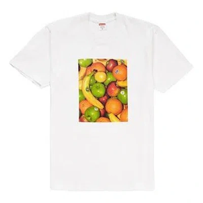 Supreme Ss19 Fruit Tee White Printing Pattern Short Sleeve Unisex