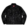 Supreme Ss19 Fuzzy Pile Trucker Jacket Black