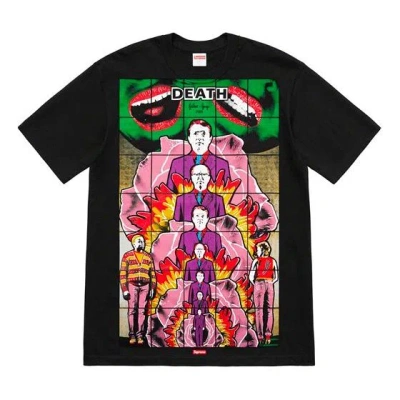 Supreme Ss19 Gilbert George Death Black Tee