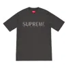 Supreme Ss19 Gradient Logo Tee Dustyblack Logo Tee