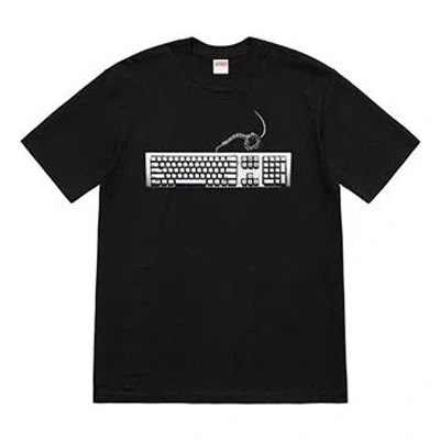 Supreme Ss19 Keyboard Tee Black Pattern Short Sleeve Unisex