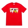 Supreme Ss19 Kids Tee Red Kids Graffiti Round Neck Short Sleeve Unisex