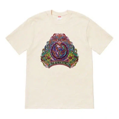 Supreme Ss19 Knot Tee Natural Totem Printing Short Sleeve Unisex Beige In Neutral