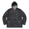 Supreme Ss19 Logo Denim Turnout Jacket Black Logo