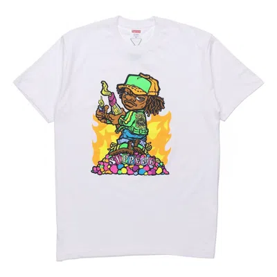 Supreme Ss19 Molotov Kids Tee White Little Boy Short Sleeve Unisex